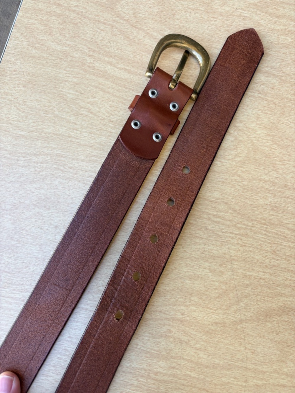 Bloomingdale’s Frascarelli Italian Brown Leather Belt In Sz 36 - Picture 6 of 11